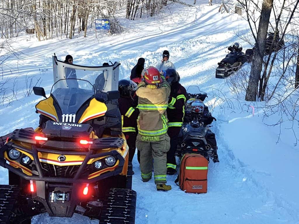 Il se blesse dans un accident de motoneige