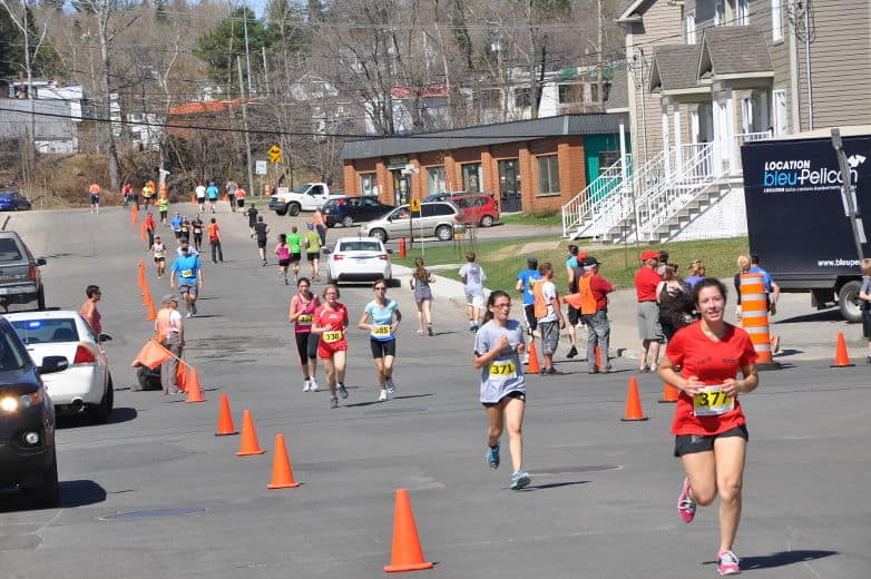 Les familles au pas de course à Sainte-Agathe