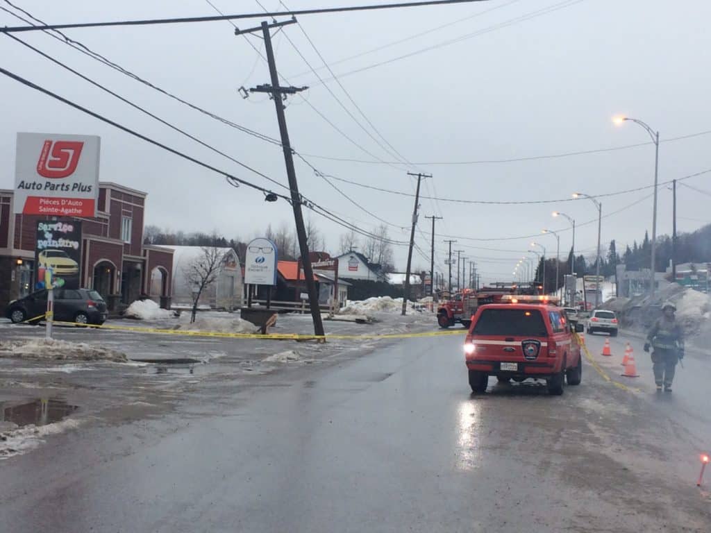 Matinée infernale sur les routes à Sainte-Agathe