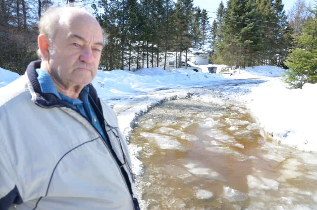 Encore victime de la montée de l’eau d’une coulée