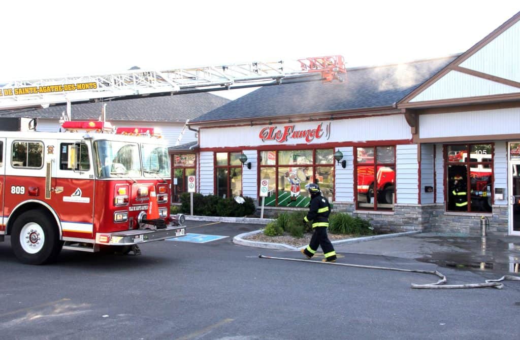 Début d’incendie au restaurant Le Fumet!