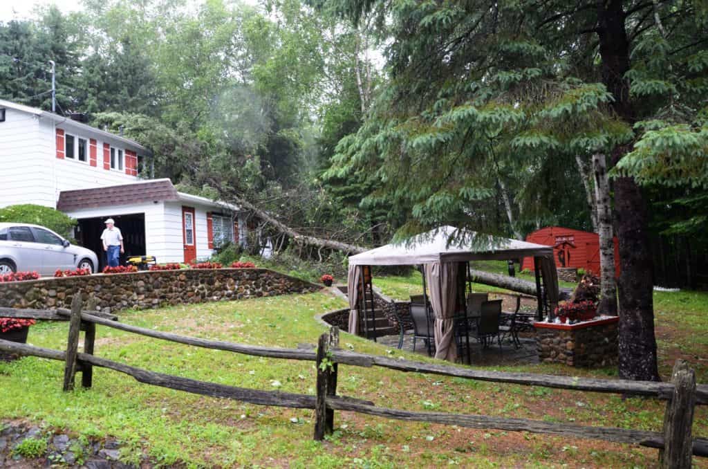 Val-Morin secouée par un violent orage