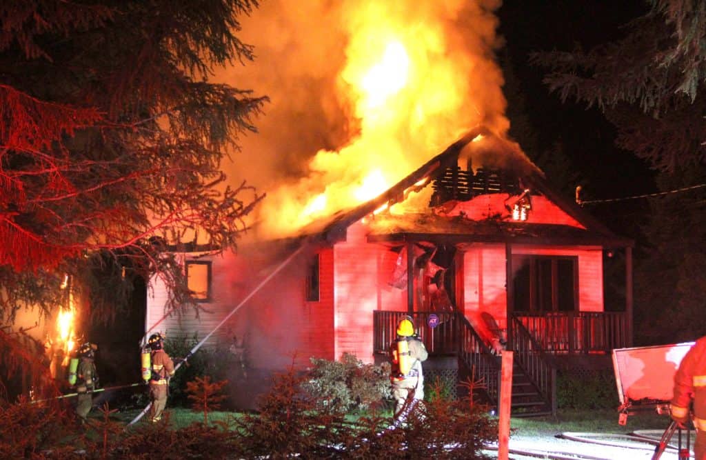 Une maison du chemin des Hauteurs détruite par les flammes!