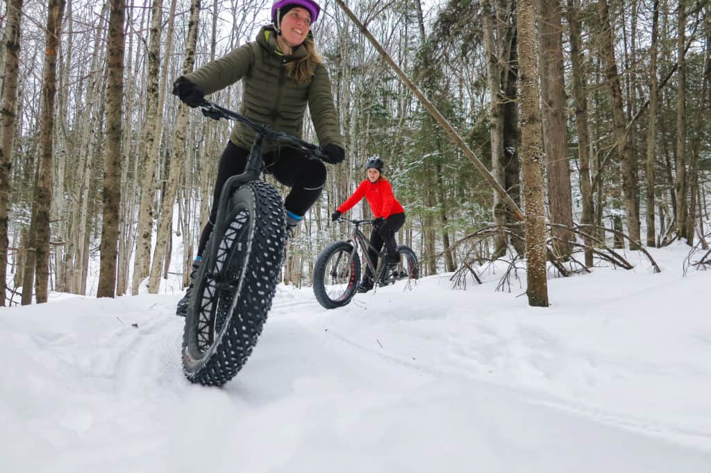 Vélo de neige: le projet pilote reconduit à Val-David