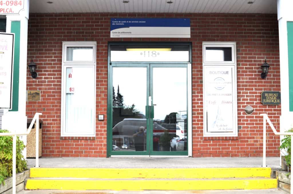 Un nouvel horaire plu souple pour le centre de prélèvements des Sommets. - Photo L'information du Nord - Daniel Deslauriers
