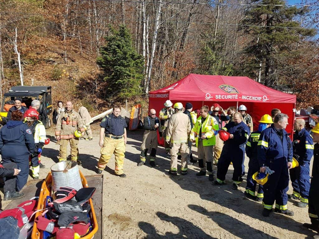 Service sécurité incendie: simulation d’accident réussi