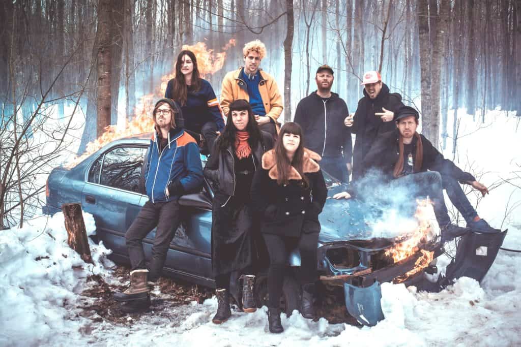 Le groupe Canailles aux festivités de la St-Jean à Val-David