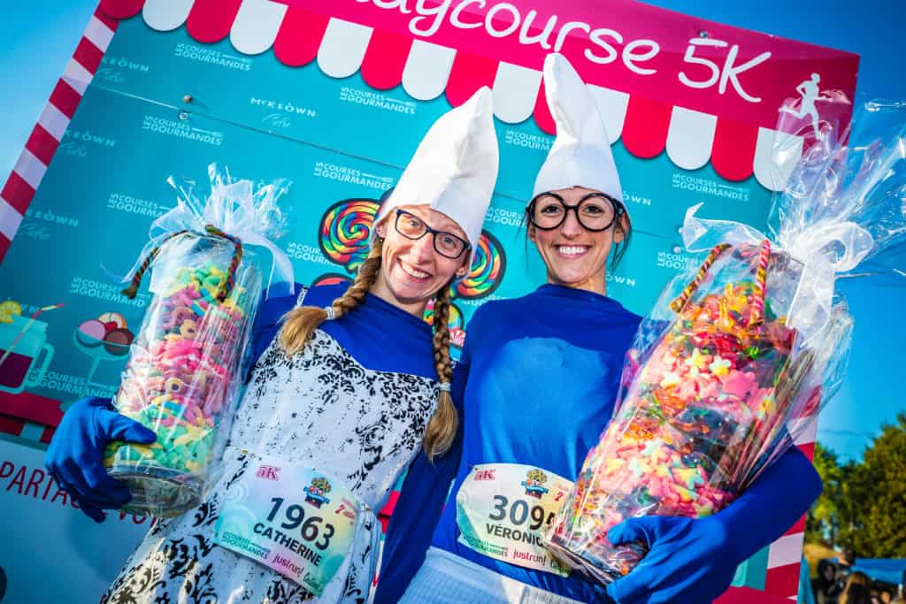 Des stations de bonbons attendront les participants à chaque kilomètre du parcours thématique. - Photo gracieuseté