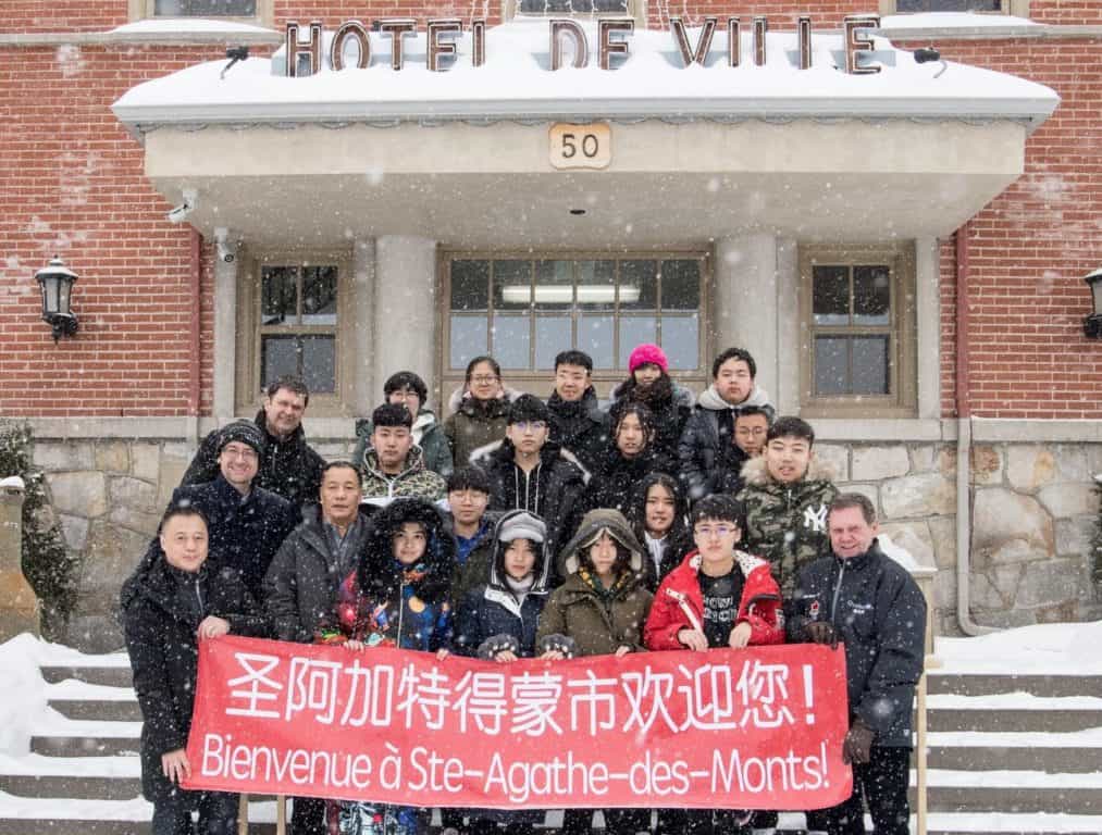 150 élèves chinois en visite à Sainte-Agathe-des-Monts