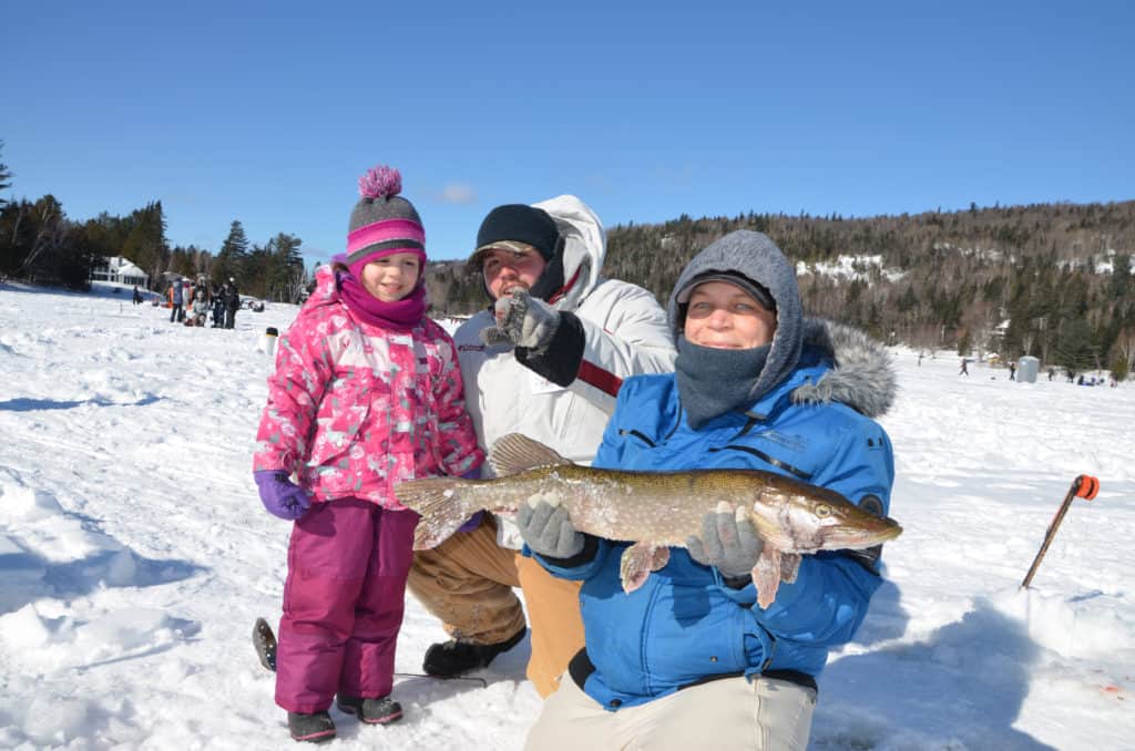 Tous étaient au rendez-vous: pêcheurs, poissons… et froid!