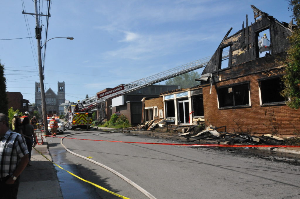 La boulangerie Boivin part en fumée