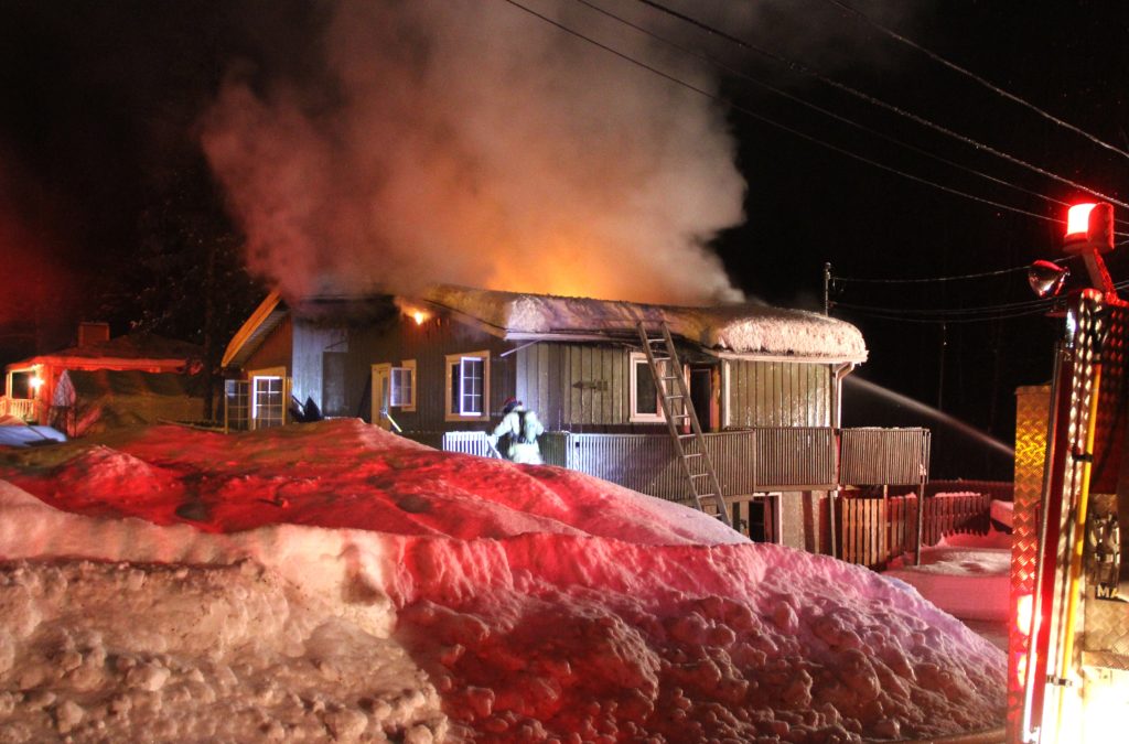 Incendie suspect à Val-Morin