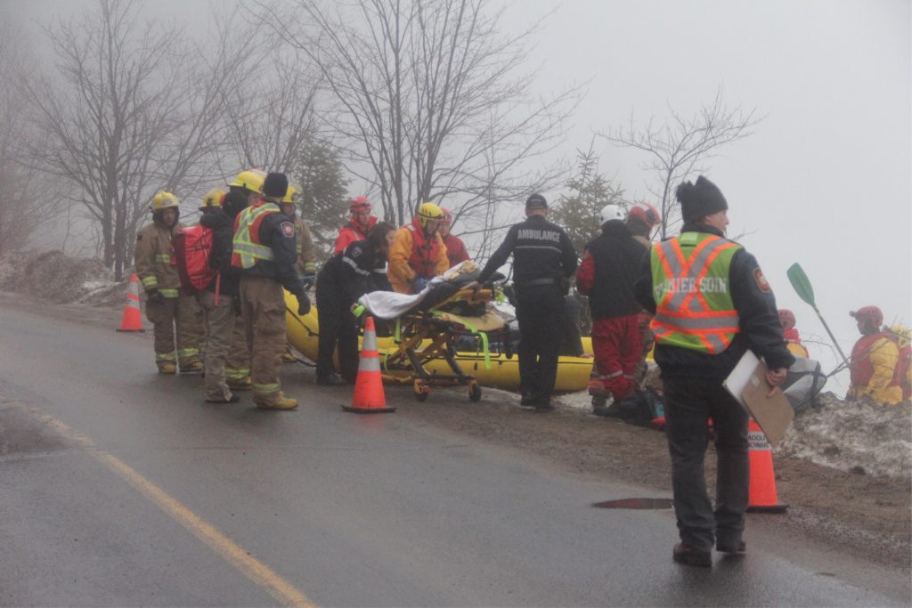 À la rescousse d’une femme blessée à Saint-Adolphe