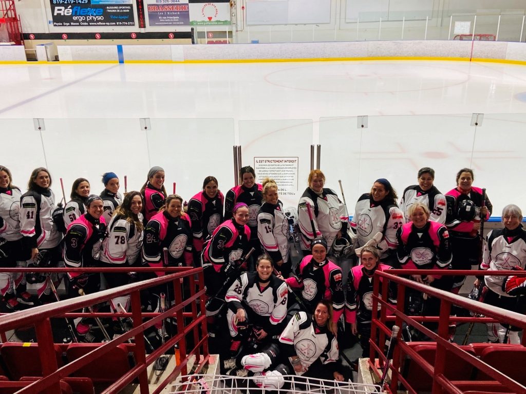 What better example than seeing other women try their hand at hockey.  (Photo: courtesy)