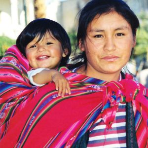 Femme quechua et son enfant à Cuzco.(Photo Gérard Coderre)